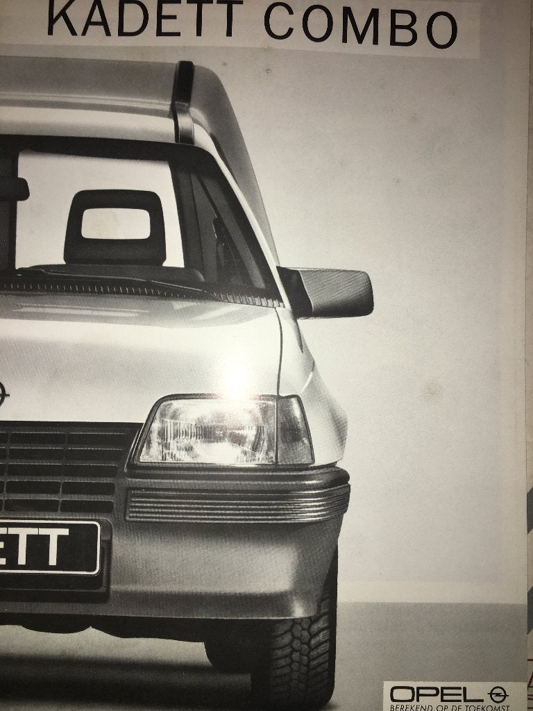 Opel Kadett E Combo brochure folder Nederlands 1985 / 1986, Ophalen of Verzenden, Zo goed als nieuw, Opel