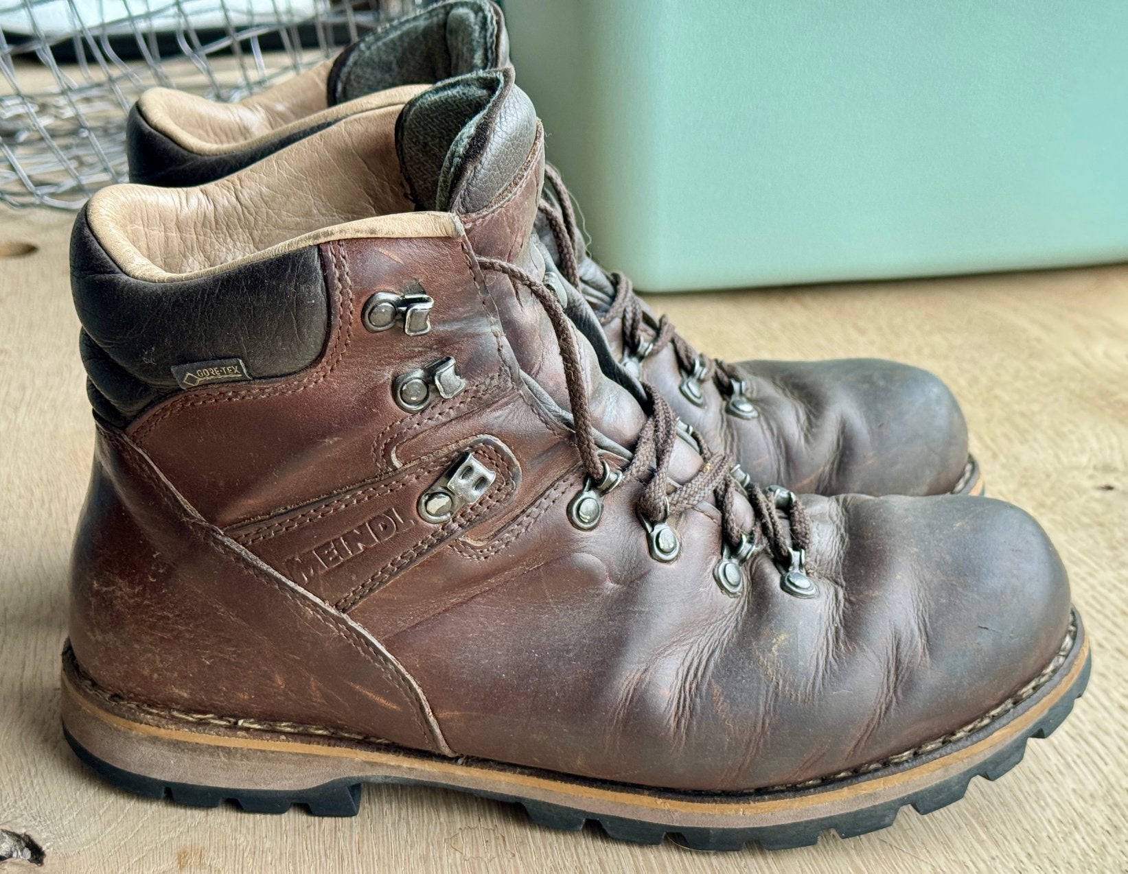 Meindl Sonnblick 45, Ophalen, Zo goed als nieuw, Bruin, Wandelschoenen of Bergschoenen