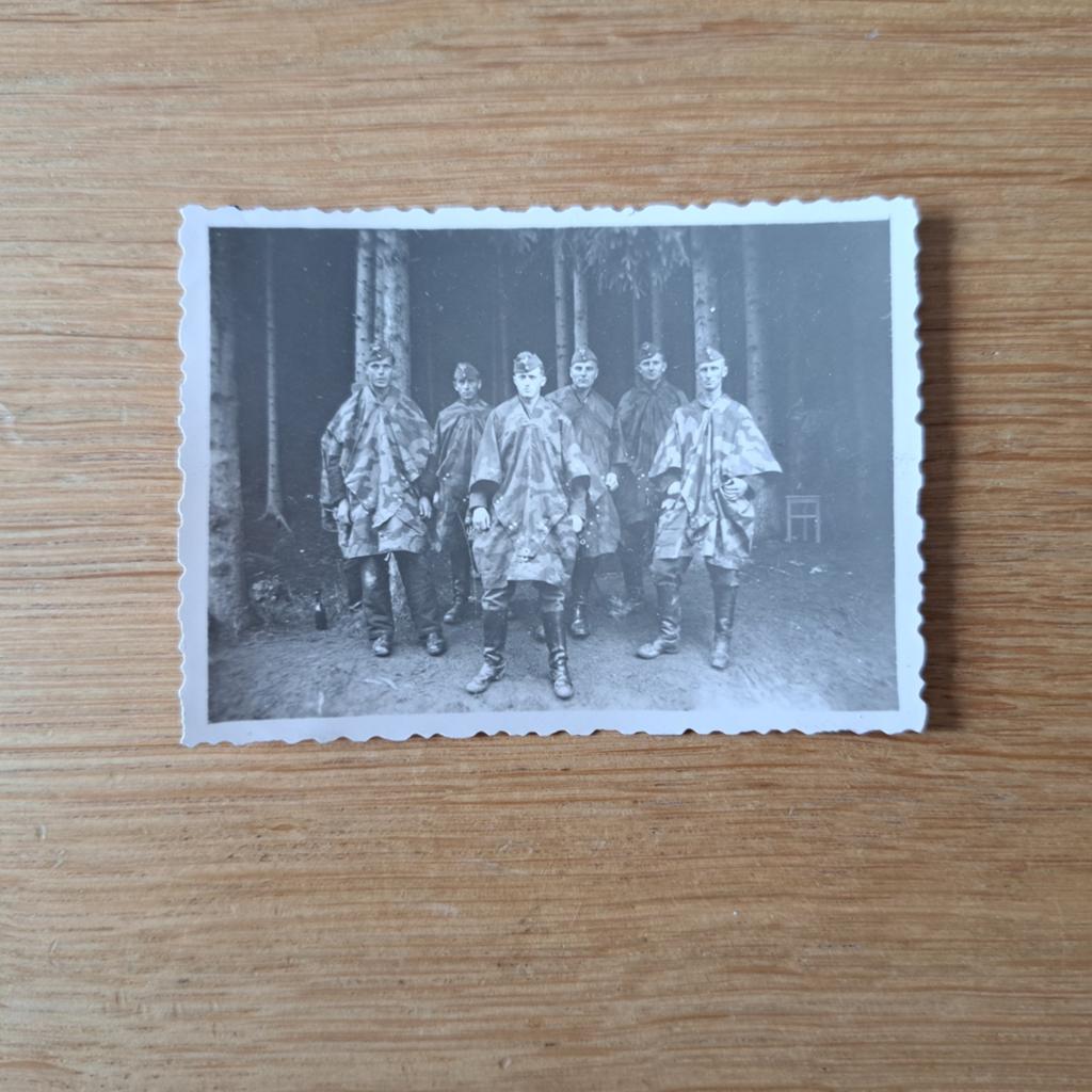 Originele WO2 soldatenfoto camouflagekleding, Ophalen of Verzenden, Duitsland, Foto of Poster