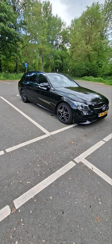Mercedes-Benz C-Klasse C180 156pk 9G-TRONIC 2019 Zwart, Auto's, Achterwielaandrijving, 1800 kg, Zwart, Stationwagon