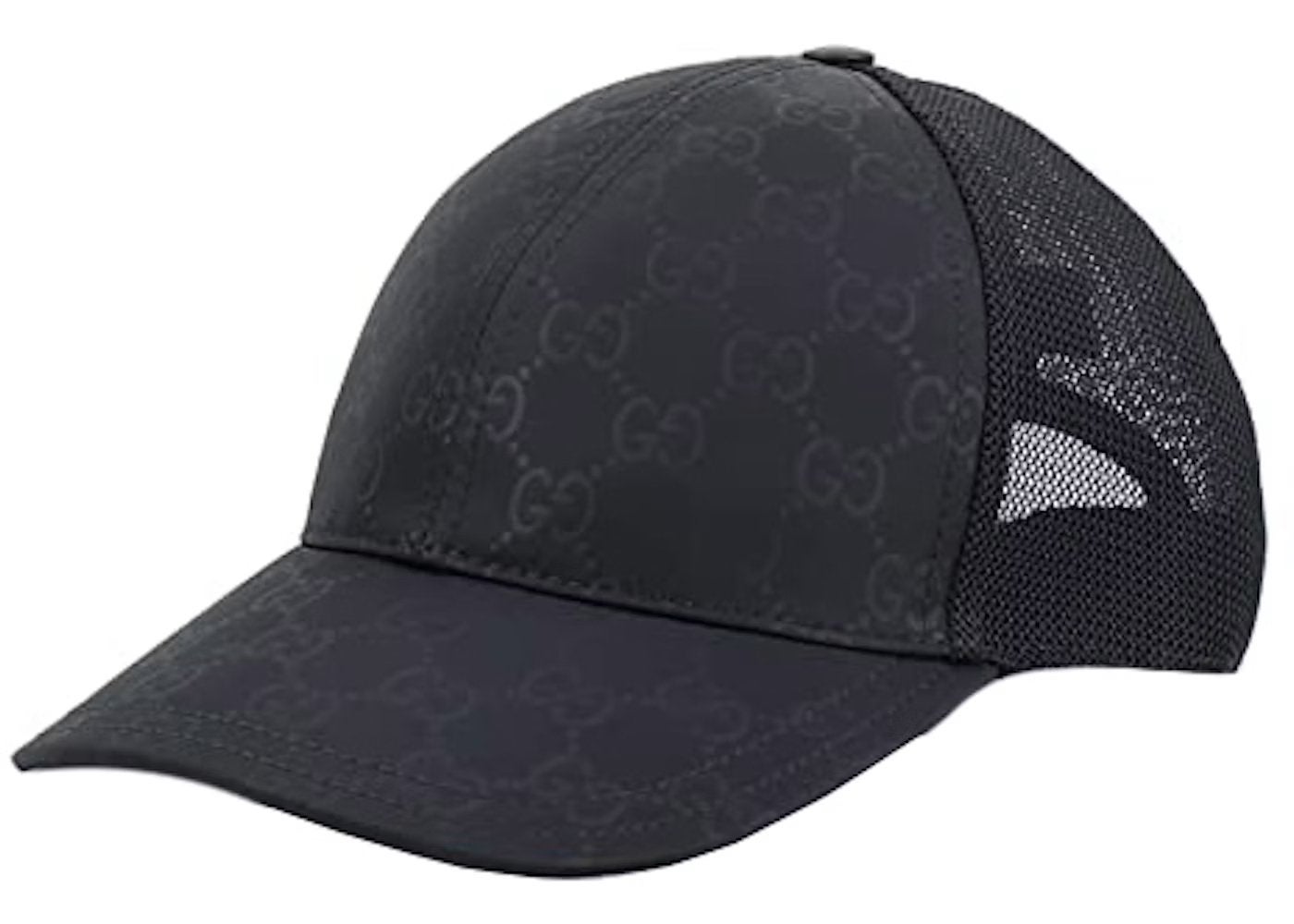 Gucci pet hat nieuw zwart logo designer nylon mesh, Ophalen of Verzenden, Nieuw, 57 cm (M, 7⅛ inch) of minder, Pet