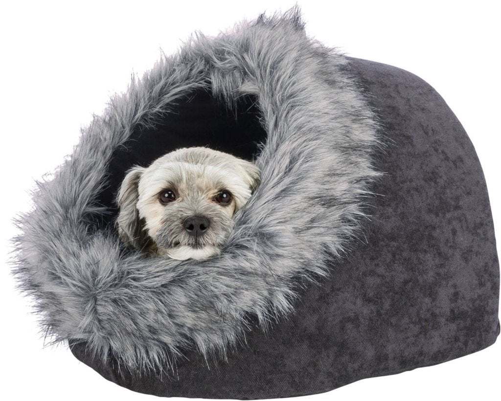 Hondenmand iglo cave Yelina zwart van € 34,99 voor € 27,95, ., Ophalen of Verzenden, Pluche, .