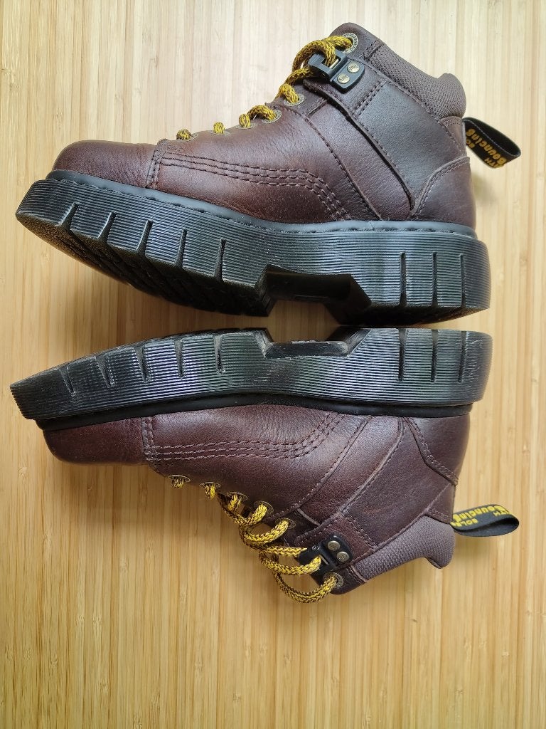 Dr. Martens Woodard donkerbruin leer (39, unisex), Bruin, Lage of Enkellaarzen, Ophalen of Verzenden, Dr. Martens