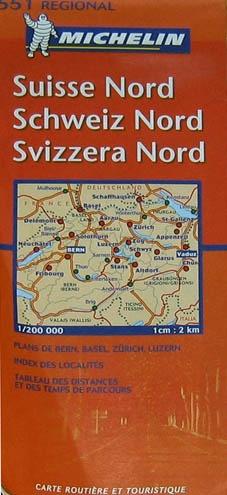 Michelin Kaart 1: 200.000   Suisse Nord / Schweiz Nord, Overige merken, Europa, Ophalen of Verzenden, Zo goed als nieuw