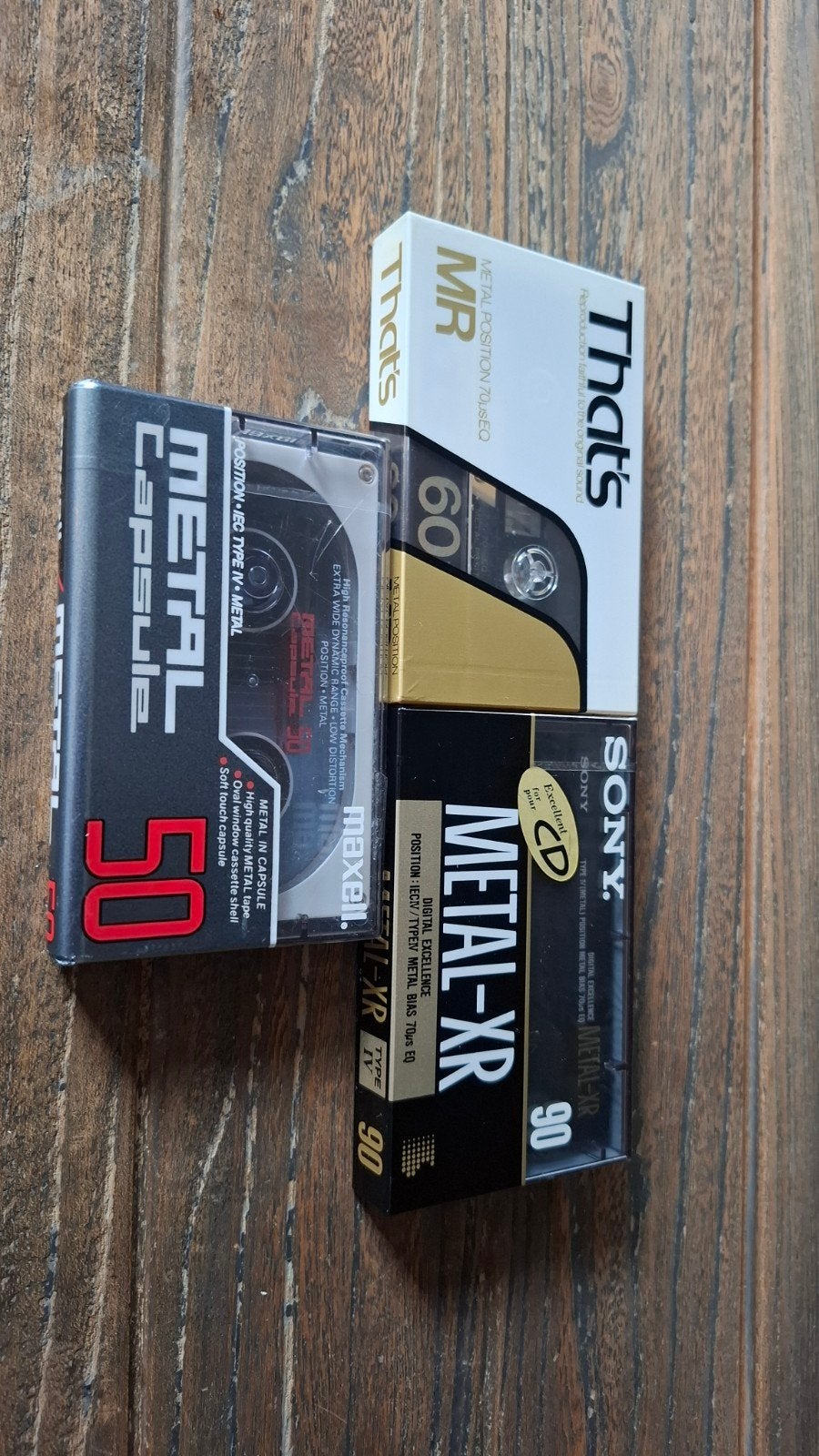 THAT'S, SONY, MAXELL METAL TAPE Nieuw, Ophalen of Verzenden, Nieuw in verpakking, Overige genres, 2 t/m 25 bandjes