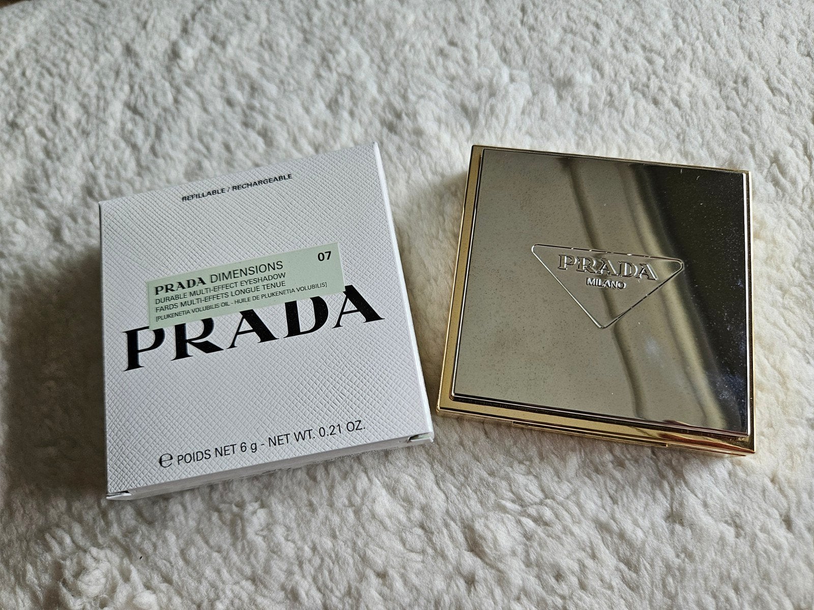 prada oogschaduw palette 07 peony, Verzenden, Zo goed als nieuw, Ogen, Make-up