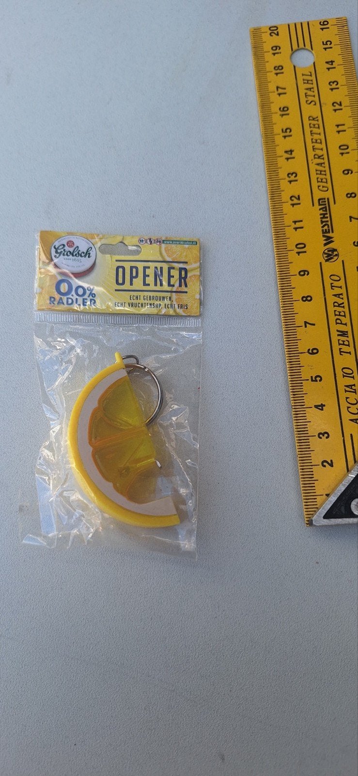 Grolsch radler bier sleutelhanger opener (11225), Ophalen of Verzenden, Nieuw, Flesopener, Grolsch