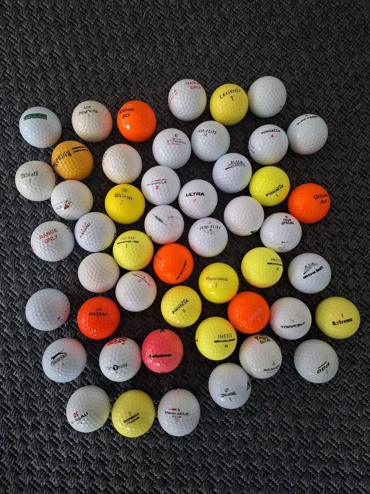 49 golfballen, Sport en Fitness, Golf, Ophalen of Verzenden, Gebruikt, Bal(len)