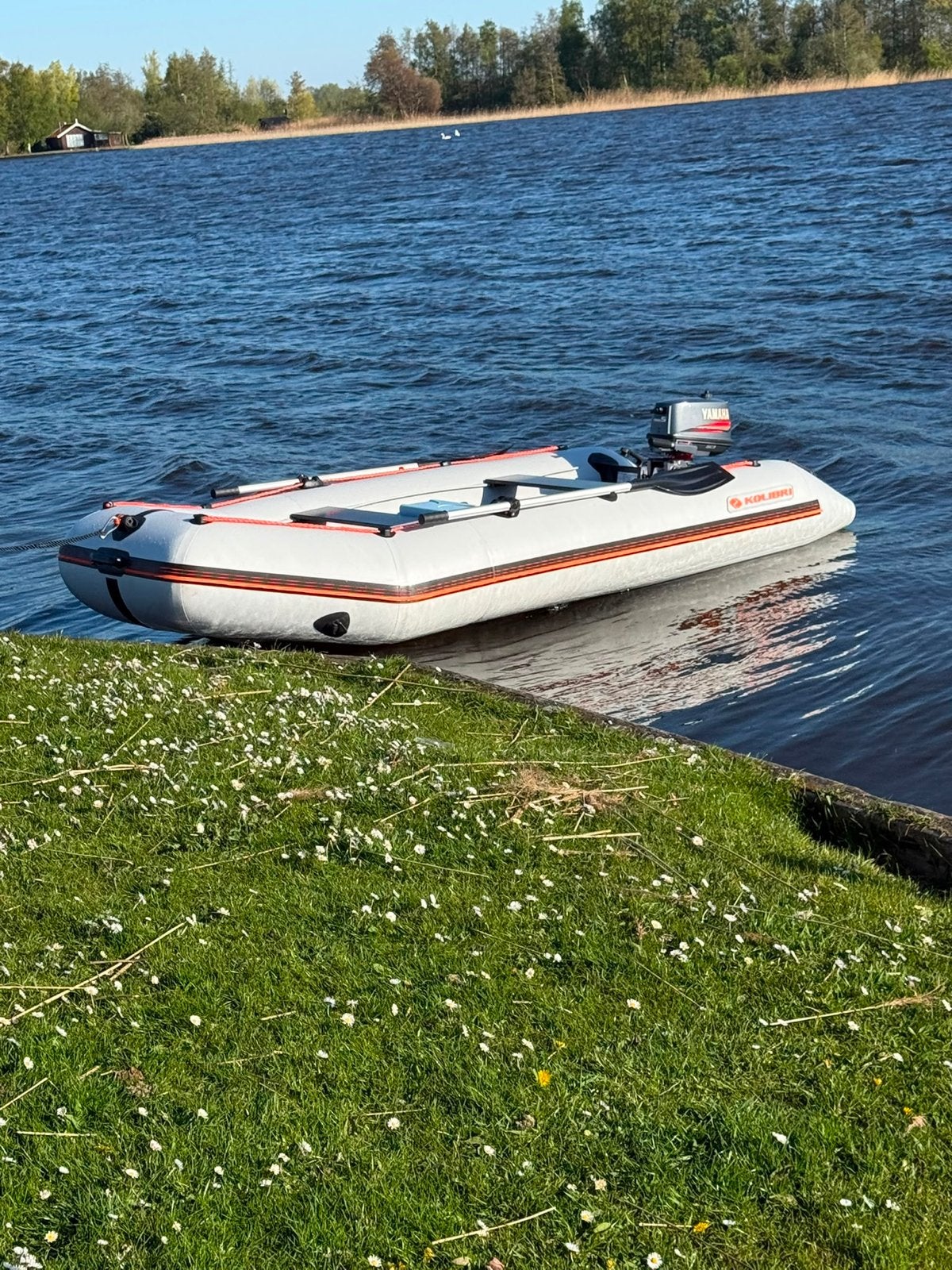 Opblaasboot met Yamaha buitenboordmotor, Ophalen, Yamaha, Hout, Gebruikt
