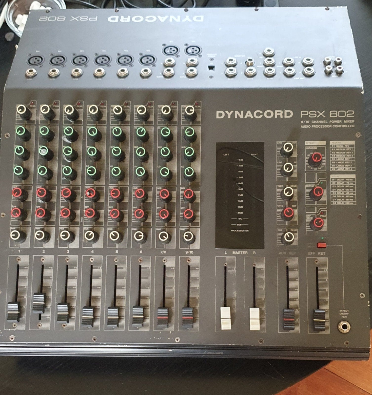 Dynacord PSX 802 8/10 Kanaals Powermixer, Muziek en Instrumenten, Mengpanelen, Ophalen, Gebruikt, 5 tot 10 kanalen