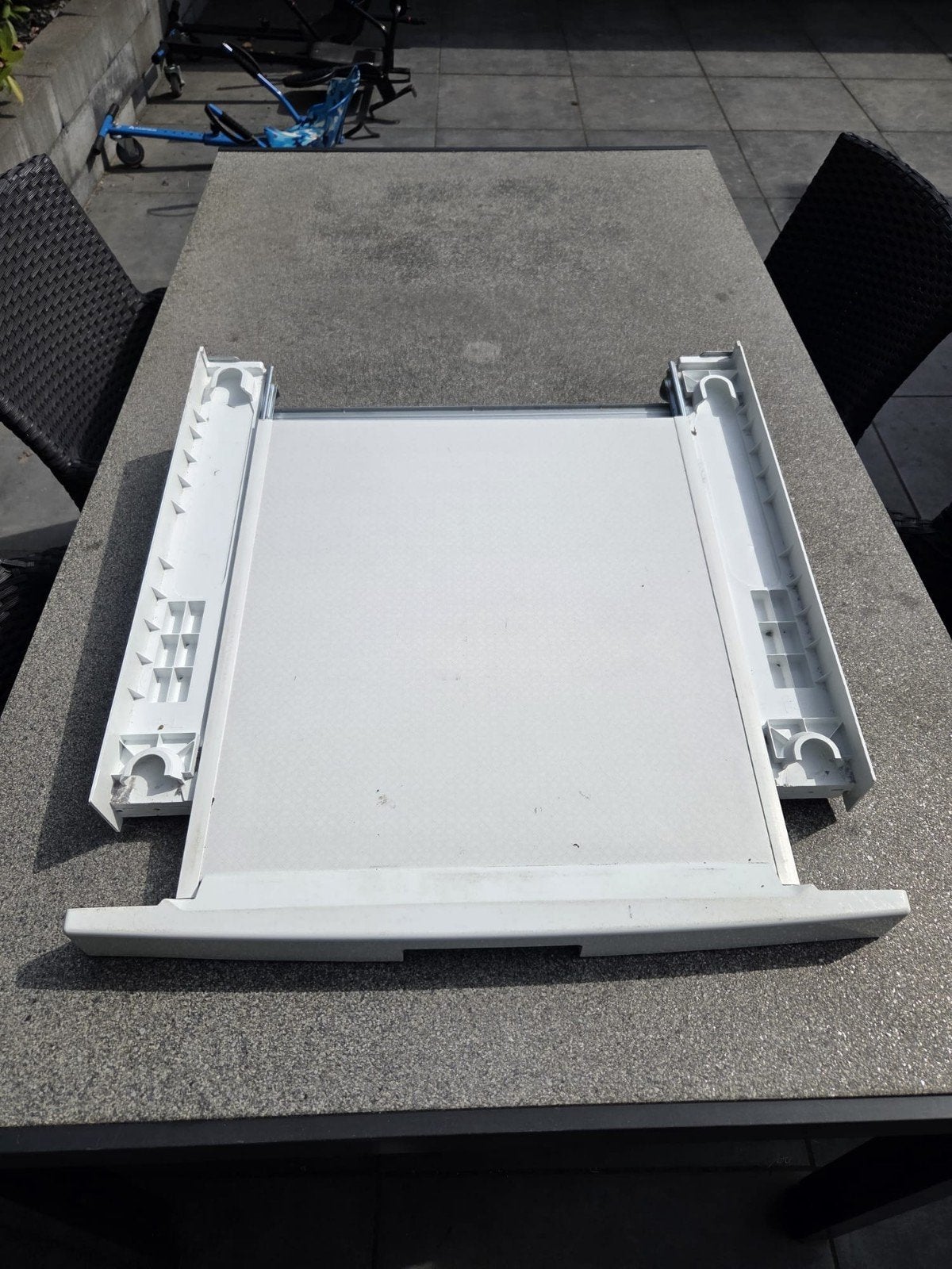 Uitschuifbaar plateau voor wasmachine/droger, Ophalen of Verzenden, Gebruikt