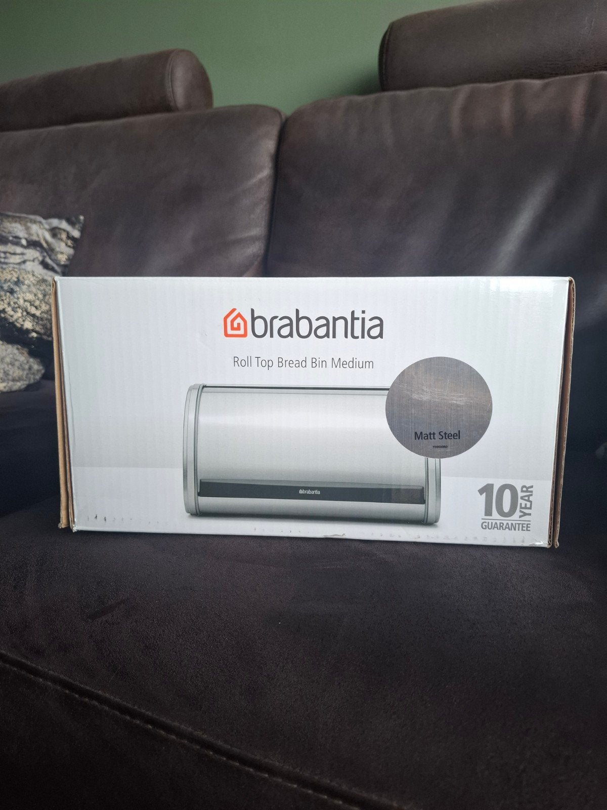 Nieuwe Brabantia broodtrommel matt steel (fingerprint proof), Ophalen of Verzenden, Nieuw