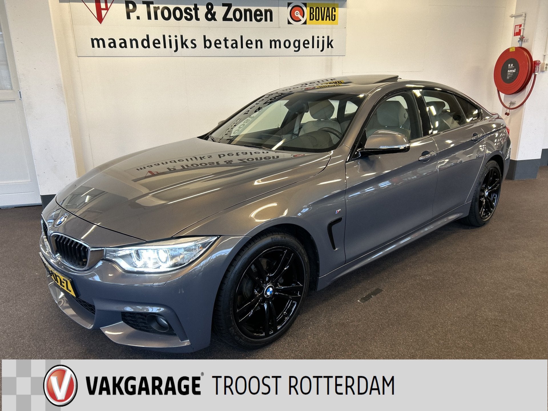 BMW 4 Serie Gran Coupé 418i Individual M-pakket Schuifkante, Auto's, Dealer onderhouden, Gebruikt, 3 cilinders, 695 kg