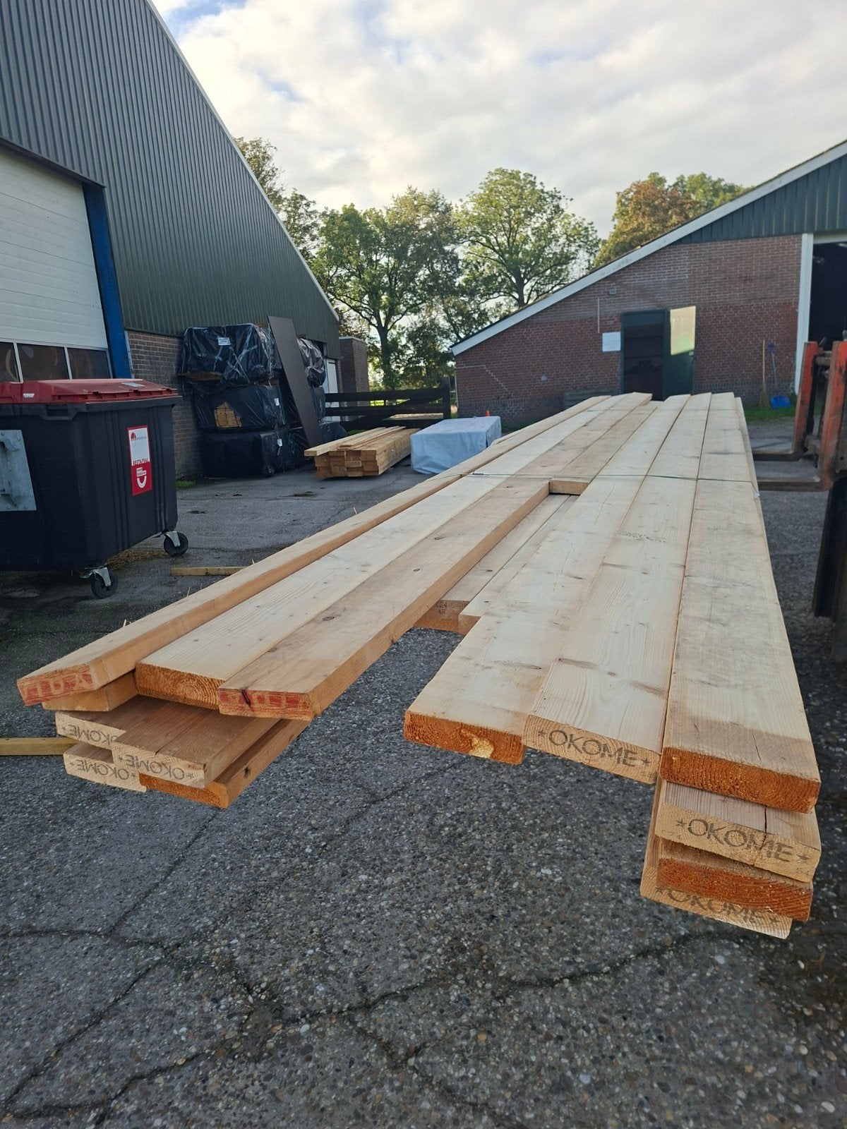 13x Vuren CLS 38x140mm B-keus, 5.4m lengte, Doe-het-zelf en Verbouw, Gebruikt, 25 tot 50 mm, Ophalen of Verzenden, 300 cm of meer