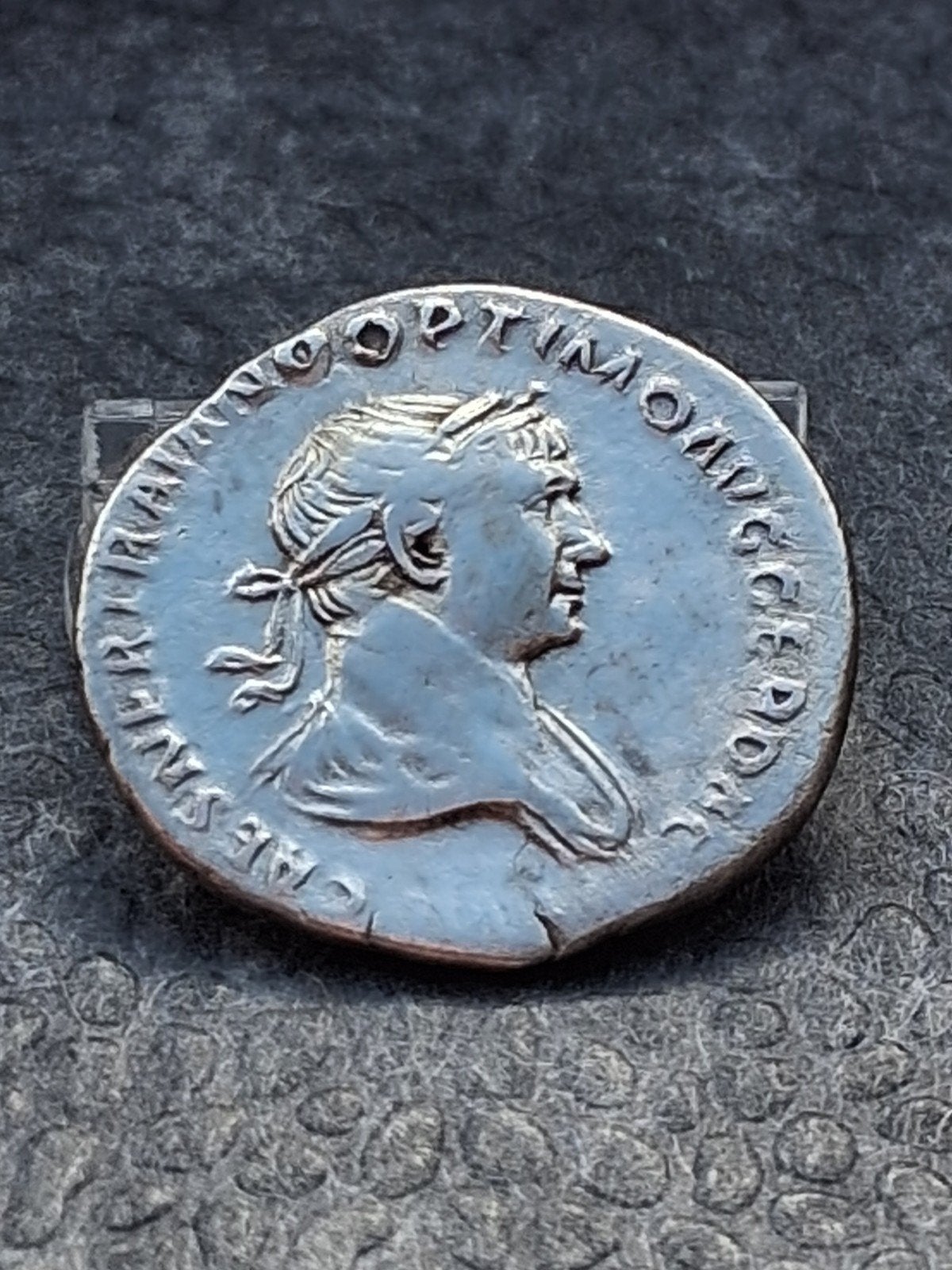 Zilveren Denarius van Keizer Trajanus (98-117 n.Chr.), Ophalen of Verzenden, Overige landen