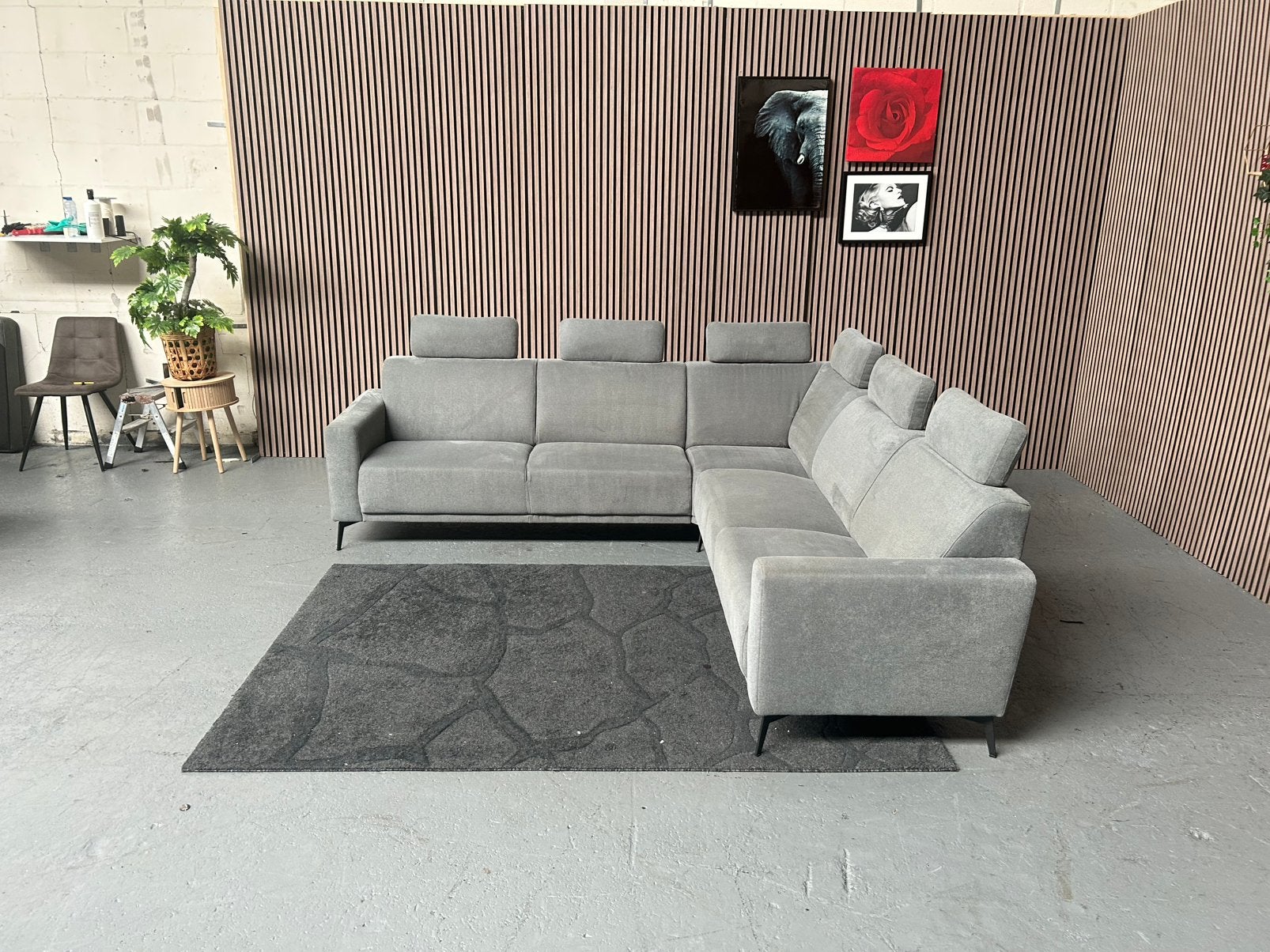 GRATIS LEVERING LICHT BLAUWE HOEKBANK 255X255 GEREINIGD, 250 tot 300 cm, Hoekbank, Ophalen of Verzenden, Vierpersoons of meer