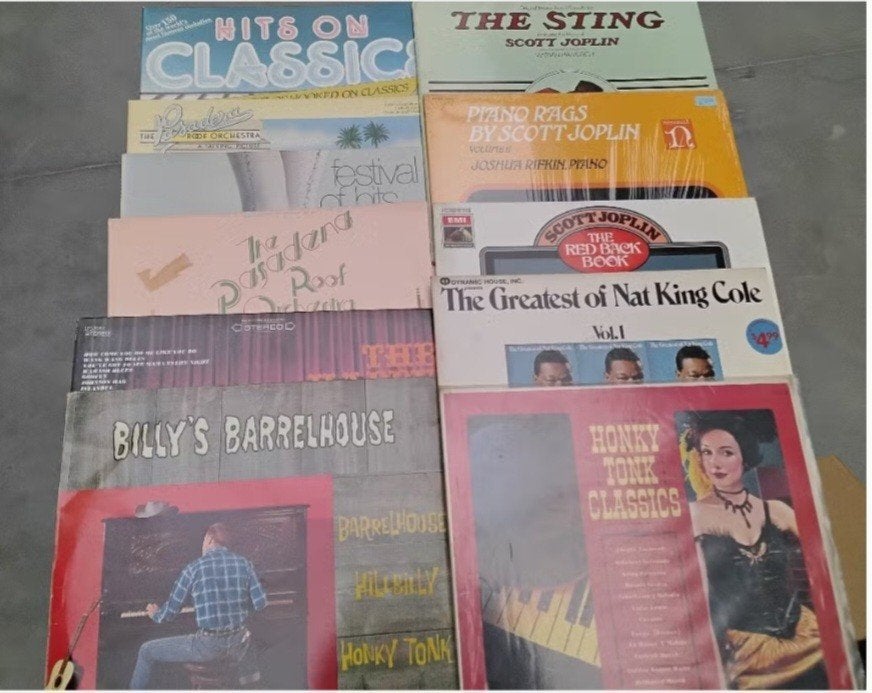 2 dozen vol diverse LP's/ langspeelplaten/ vinyl (147 stuks), Beschermende buitenhoes, Ophalen, Zo goed als nieuw, Overige formaten