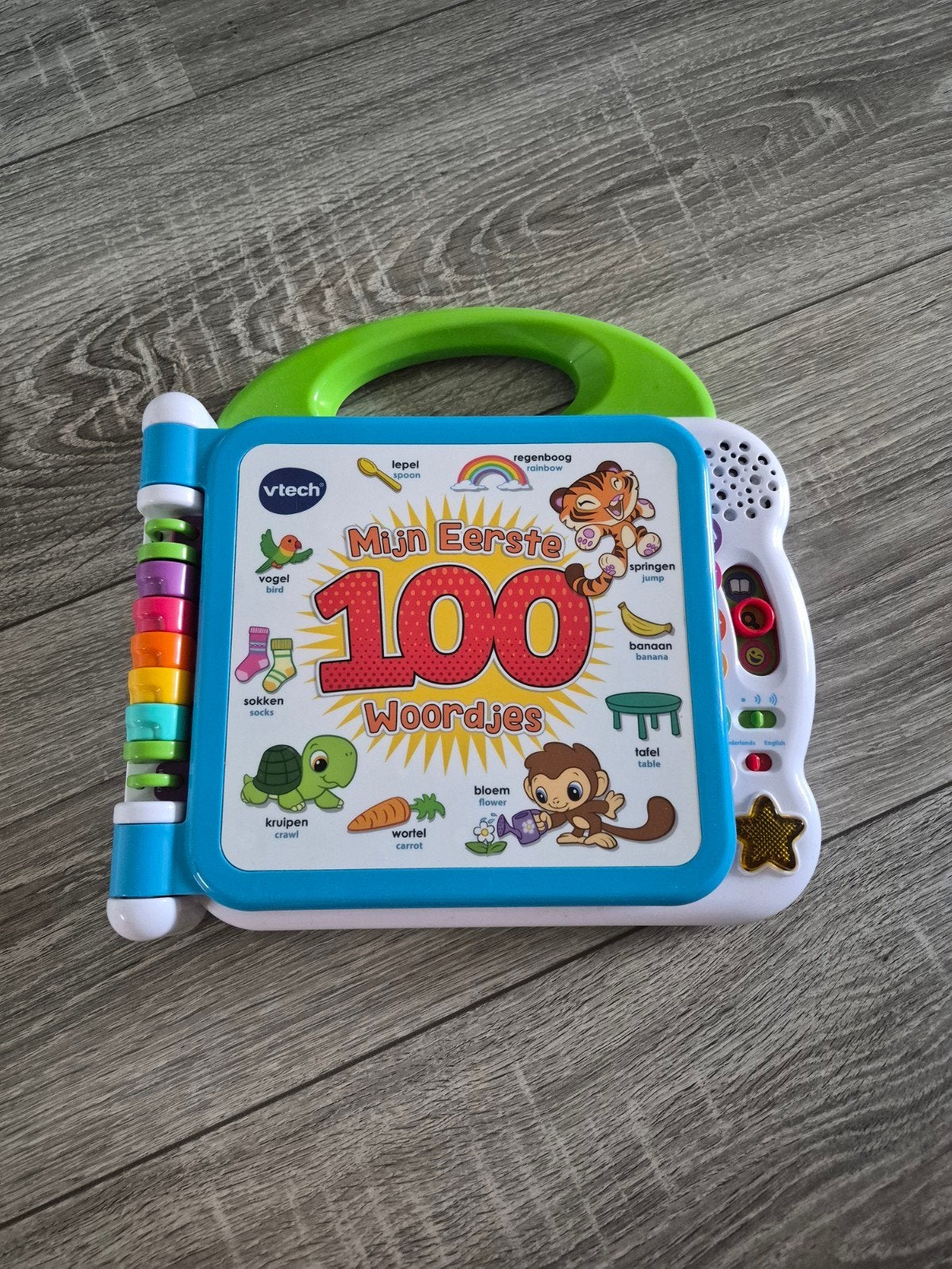 VTech Mijn Eerste 100 Woordjes - Interactief Leerboek, Ophalen of Verzenden, Zo goed als nieuw, Taal en Lezen, Met geluid
