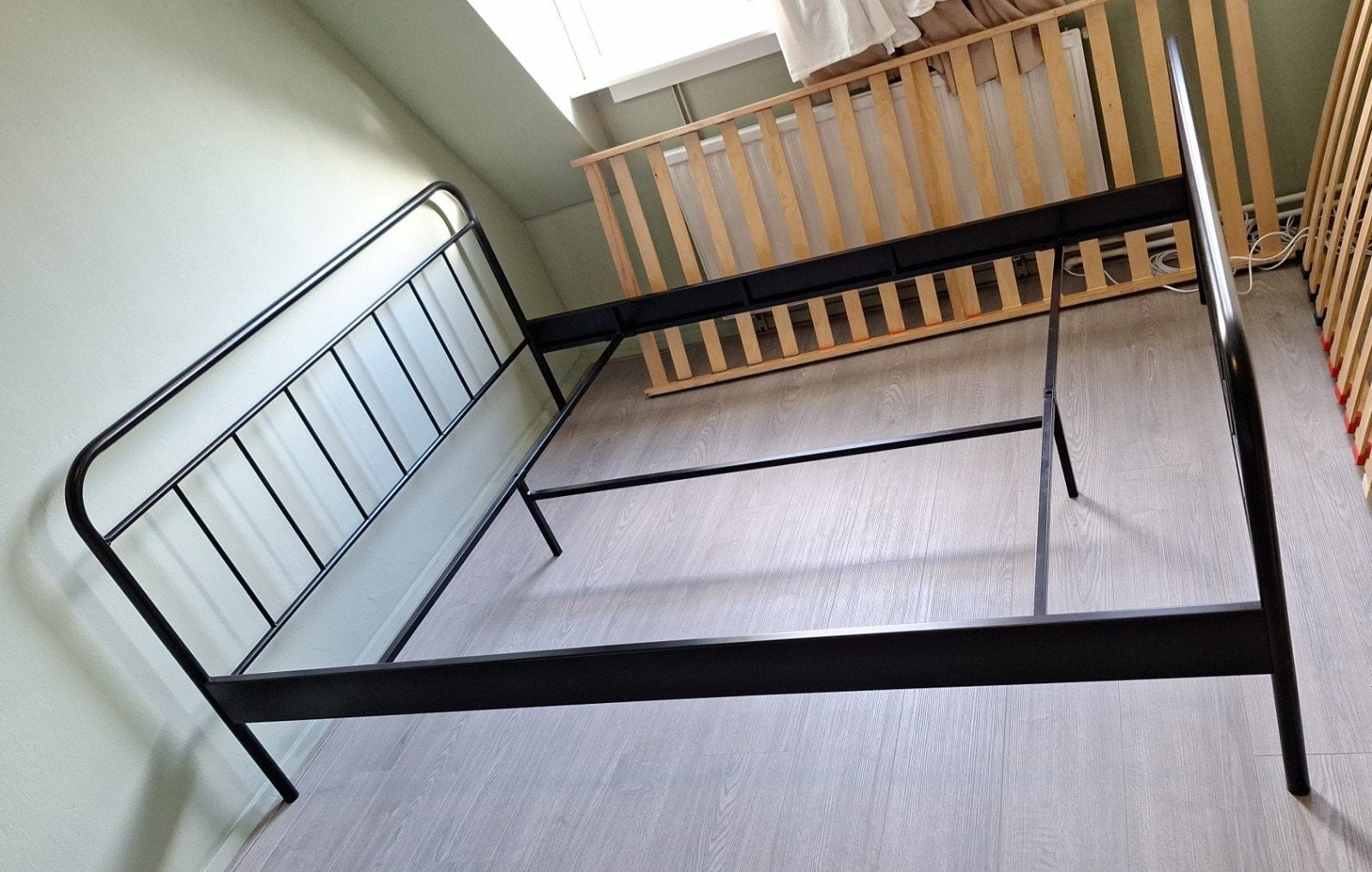 Metalen bed 160x200cm, Ophalen, Tweepersoons, 160 cm, Stapelbed
