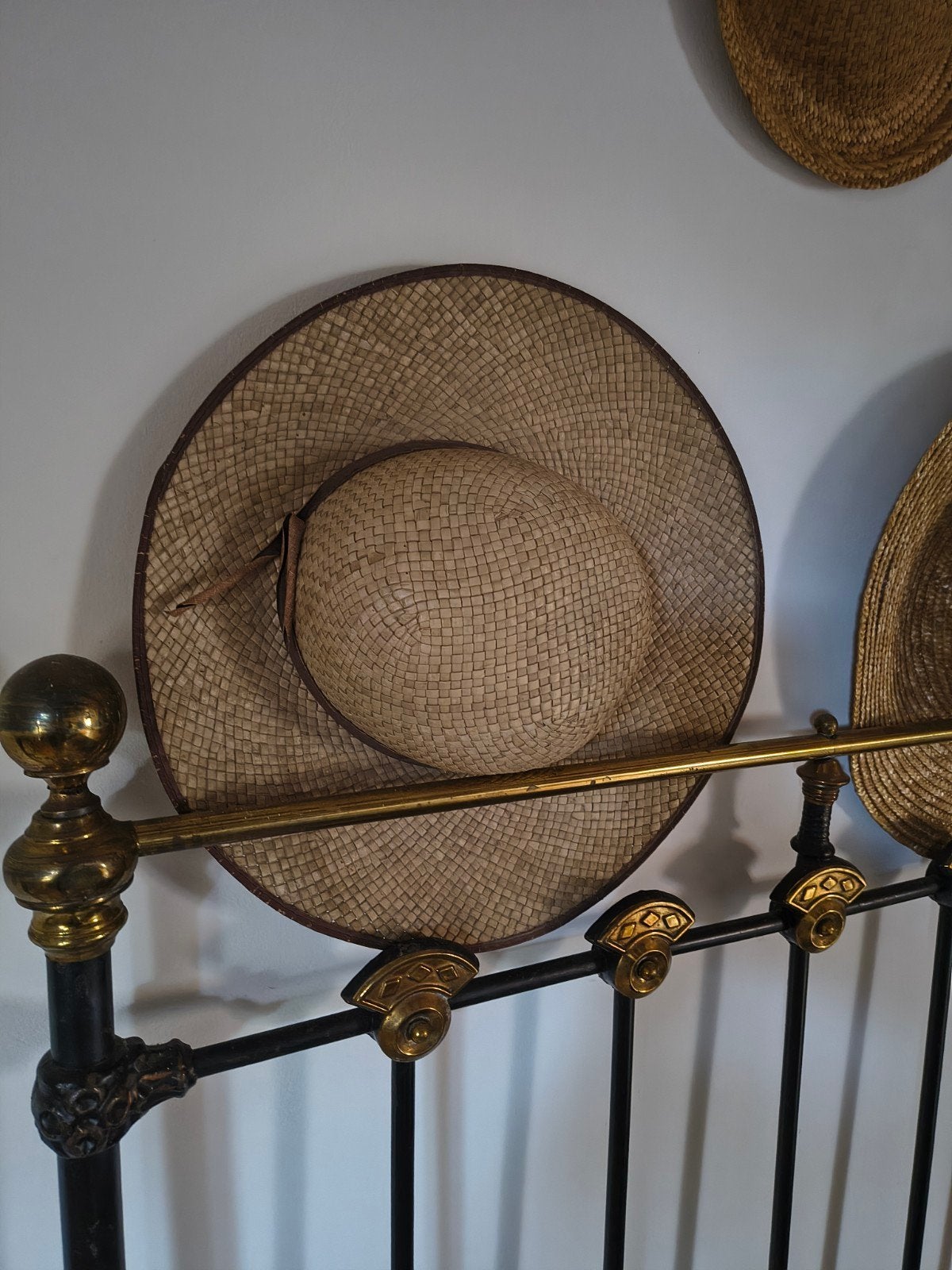 Brocante, Franse zonnehoed., Antiek en Kunst, Ophalen of Verzenden