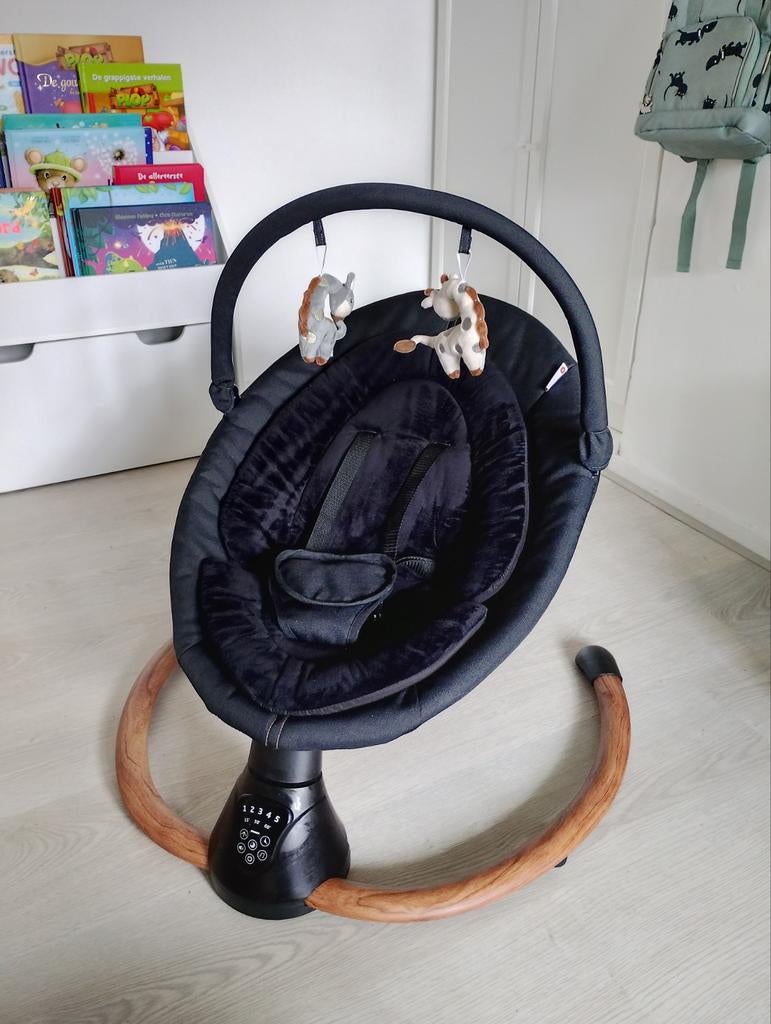 Qute Q-Rocker 2.0 Woody Ebony schommelstoel, Ophalen, Zo goed als nieuw