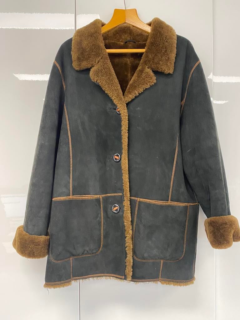 Shearling Lammy coat maat L, Ophalen of Verzenden, Zo goed als nieuw, Maat 42/44 (L), Zwart