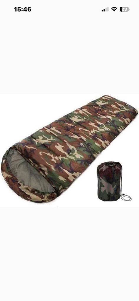 Camouflage  mummy kinder slaapzak, Caravans en Kamperen, Ophalen of Verzenden, Nieuw
