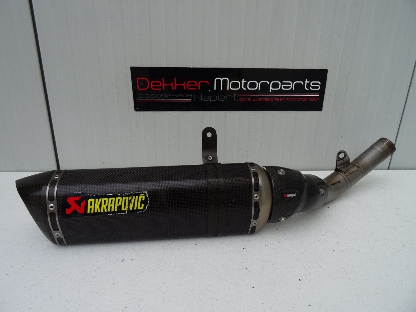 Akrapovic Hexanogal Carbon Demper Kawasaki Z800E 2013-2016, Motoren, Onderdelen | Kawasaki, Gebruikt, -, -, Ophalen of Verzenden