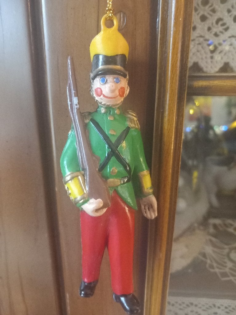 Vintage soldaat voor in de kerstboom, Ophalen of Verzenden, Zo goed als nieuw
