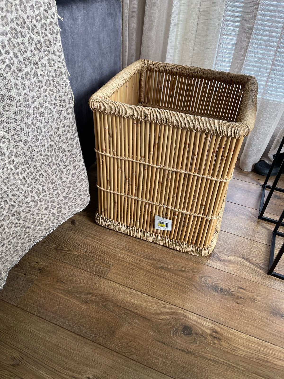 Grote bamboe (planten)mand, Ophalen, Gevlochten, Mand, Nieuw