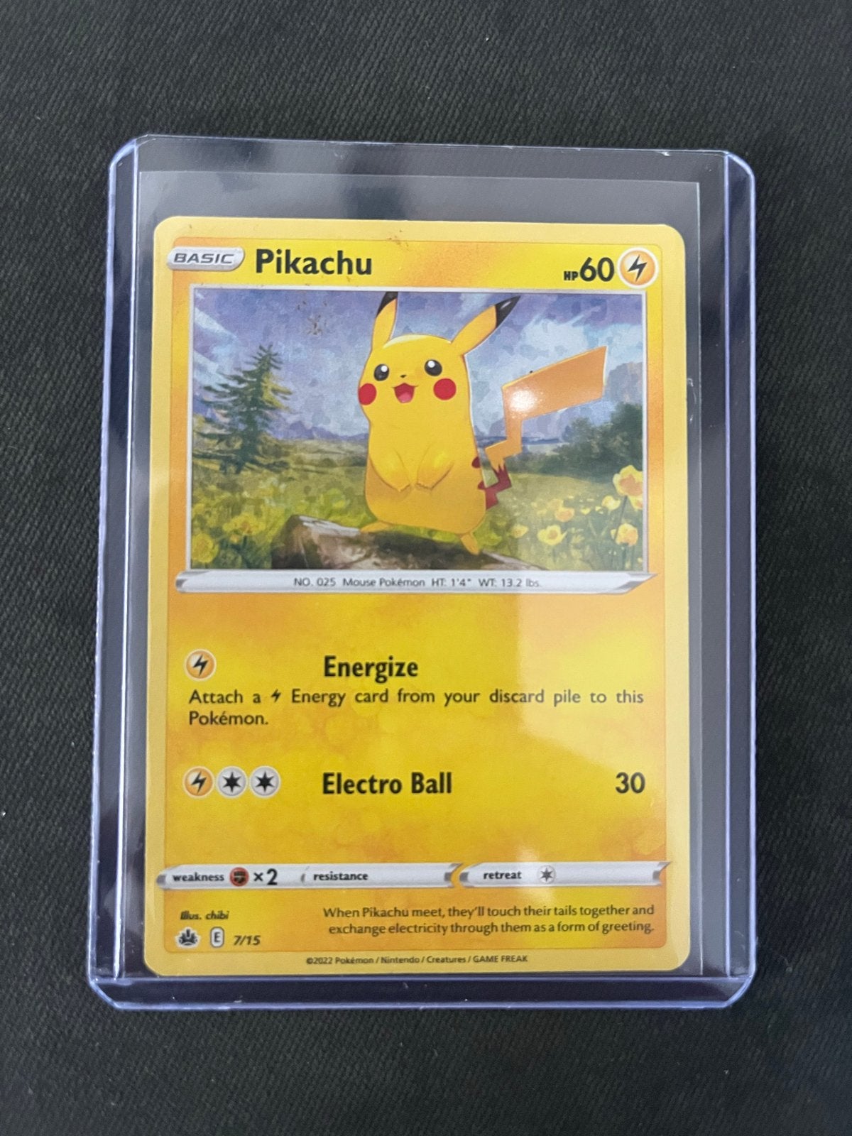 Pikachu 7/15 Holo rare McDonald's 2022, Hobby en Vrije tijd, Verzamelkaartspellen | Pokémon, Verzenden, Zo goed als nieuw, Losse kaart
