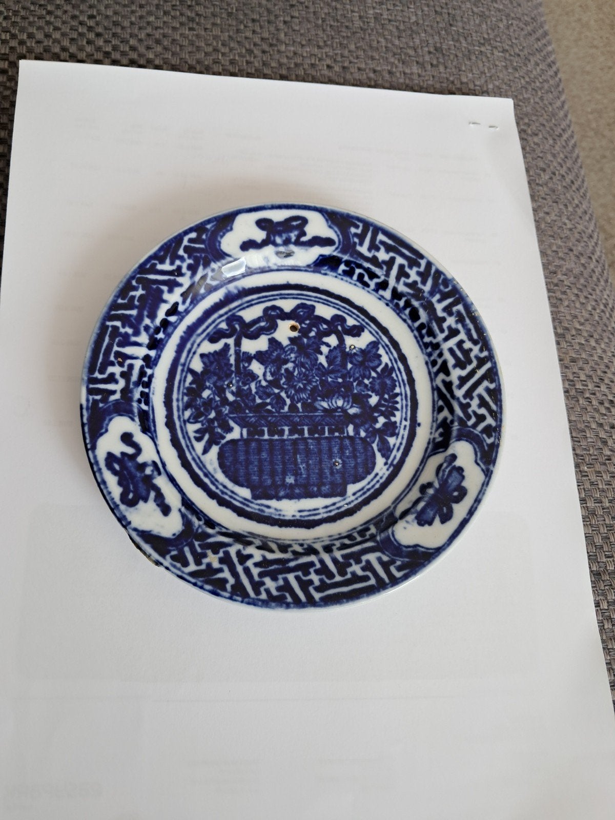 Bordje blauw met ophang haakje erbij, Ophalen of Verzenden