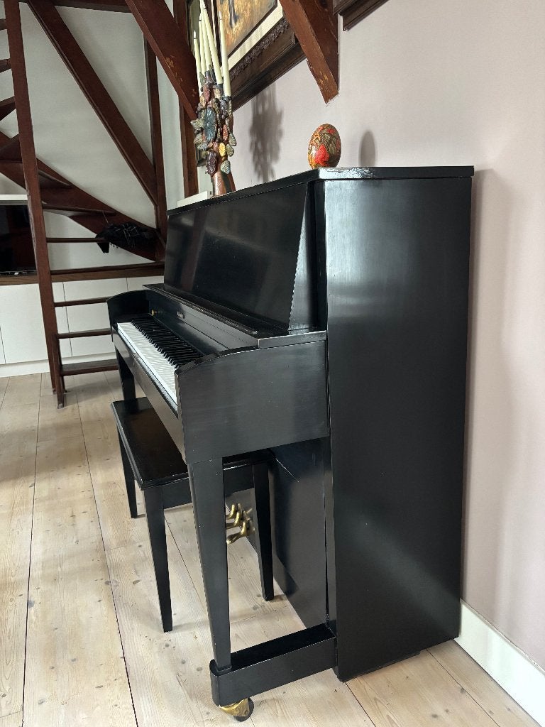 Baldwin piano met kruk/bankje, Ophalen, Gebruikt, Zwart, Piano
