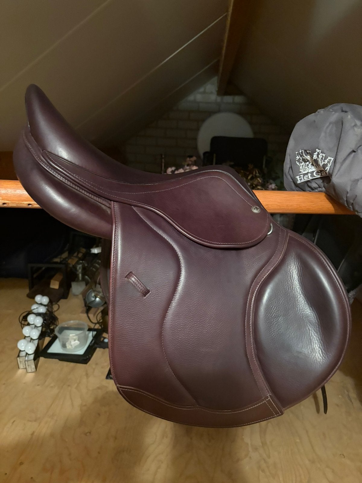 Anatomica spring zadel 17inch, Ophalen of Verzenden, Zo goed als nieuw, Springen