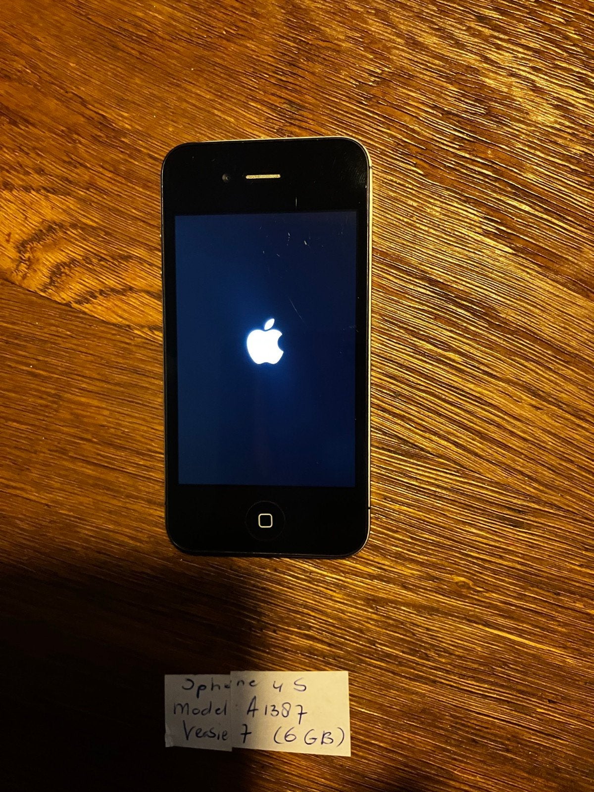 iPhone 4S Model A1387 - Zwart, 6GB opslag, Telecommunicatie, Gebruikt, Zwart, Ophalen of Verzenden, 8 GB