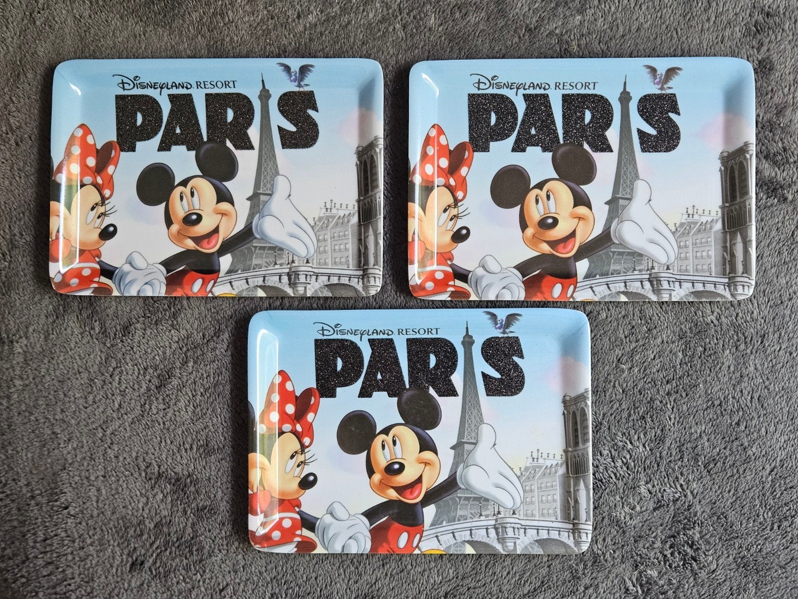 3x Disneyland Parijs Souvenirs - Mickey & Minnie Mouse, Ophalen of Verzenden, Mickey Mouse, Zo goed als nieuw, Overige typen