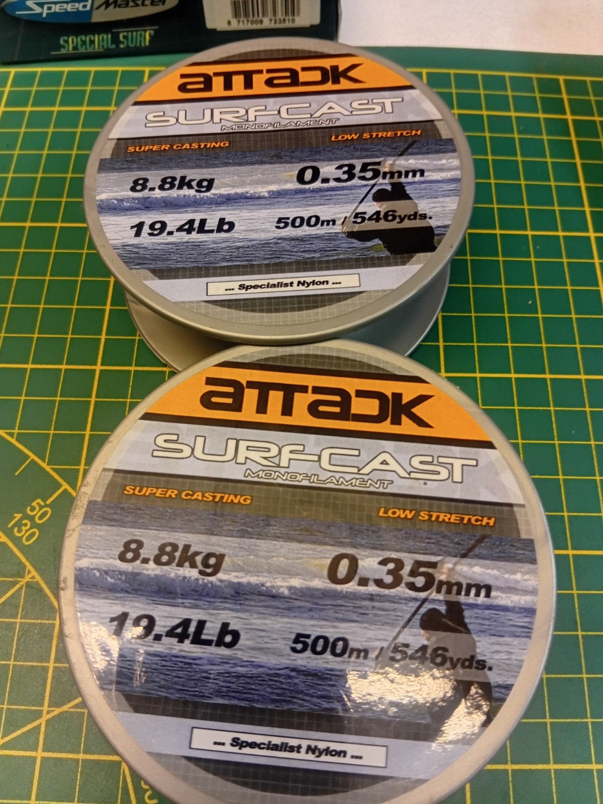 Attack Surf-Cast Monofilament Zeelijn - 0.35mm, 500m, Ophalen of Verzenden, Nieuw, Molen