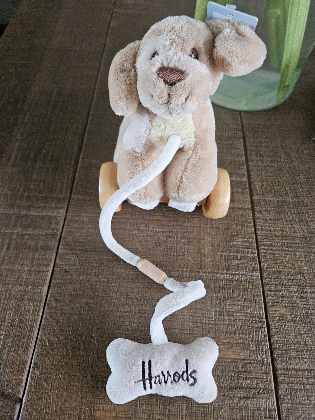 Harrods Trekhondje Puppy -  nieuw, Ophalen of Verzenden, Nieuw, Overige typen, Met wieltjes