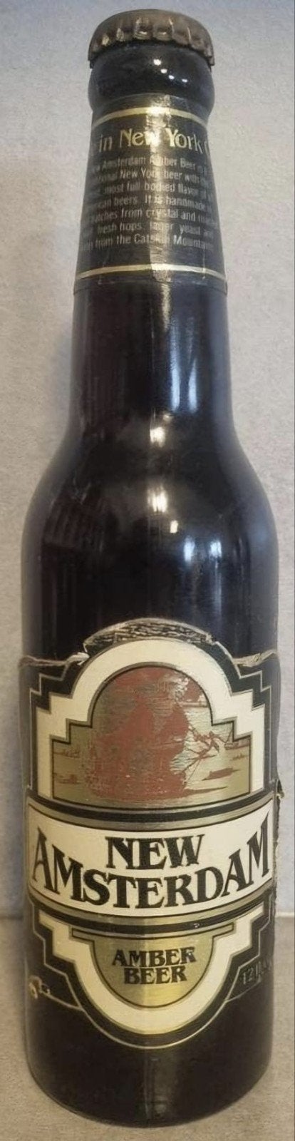 Amsterdam Amber Beer – New York – glasjaar '87 - early craft, Verzamelen, Ophalen of Verzenden, Zo goed als nieuw, Flesje(s), Overige merken