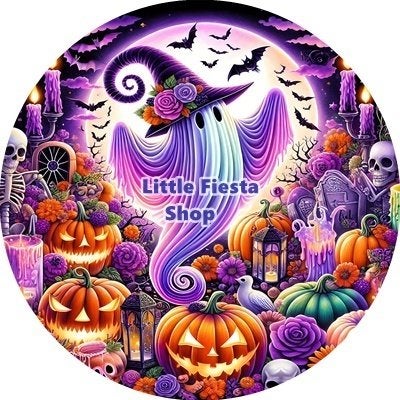 lf23 icing frosting spook halloween 20cm eetbare taart print, Ophalen of Verzenden, Nieuw, Taarten, Bakvorm