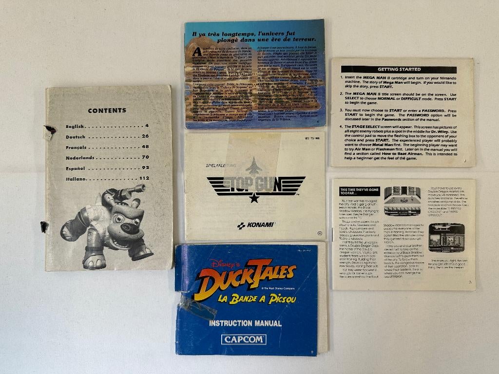 Nintendo handleidingen gebruikte staat 6 stuks, Spelcomputers en Games, Games | Nintendo NES, Nintendo, Gebruikt, Overige genres