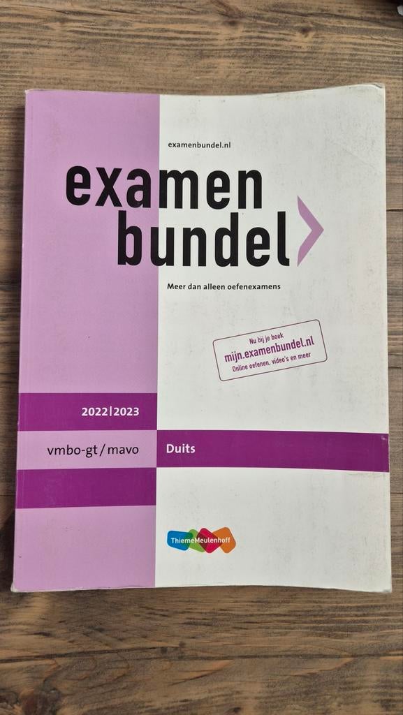 Examenbundel vmbo-gt/mavo Duits 2022/2023, Boeken, Schoolboeken, Zo goed als nieuw, Duits, VMBO, Ophalen of Verzenden