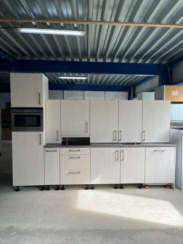 Keuken Compleet met APP 120Keukens op voorraad Nr. 2966, Ophalen, Zo goed als nieuw, Enkelwandige keuken, Met kookeiland