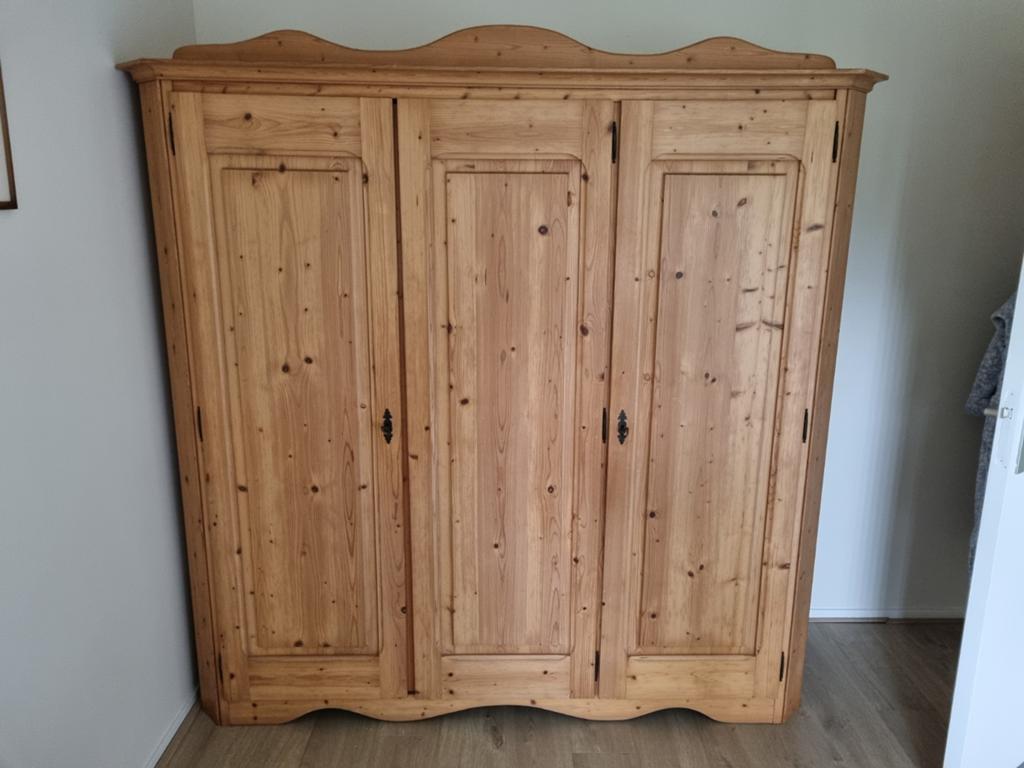 Grenen kledingkast, Ophalen, Gebruikt, 50 tot 75 cm, 150 tot 200 cm