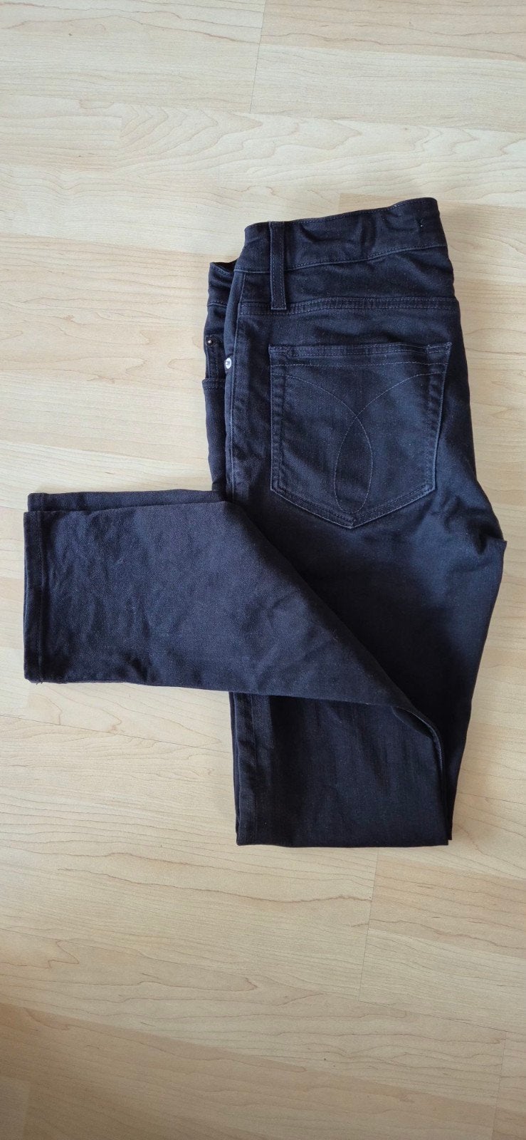 Calvin Klein Jeans INFINITE BLACK STRETCH Zwart Maat 16 jaar, Broek, Gebruikt, Calvin Klein Jeans, Jongen of Meisje