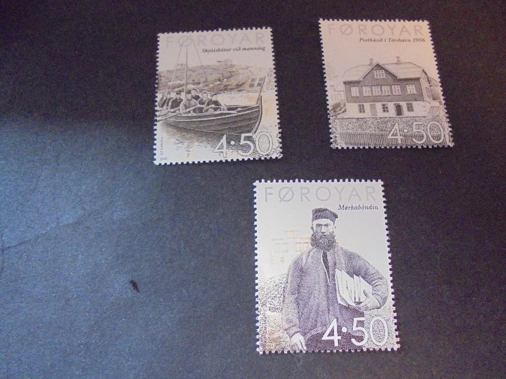 Faroer Mi:393/395 postfris, Verzenden, Denemarken, Postfris