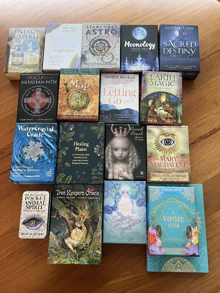 Verzameling orakelkaarten (18 decks) ZGAN, Ophalen, Zo goed als nieuw, Tarot of Kaarten leggen, Overige typen