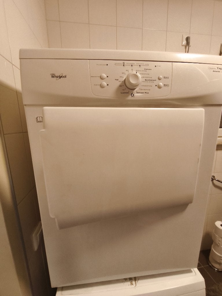 Afvoer droger, Witgoed en Apparatuur, Wasdrogers, Ophalen, 6 tot 8 kg, Gebruikt, Luchtafvoer