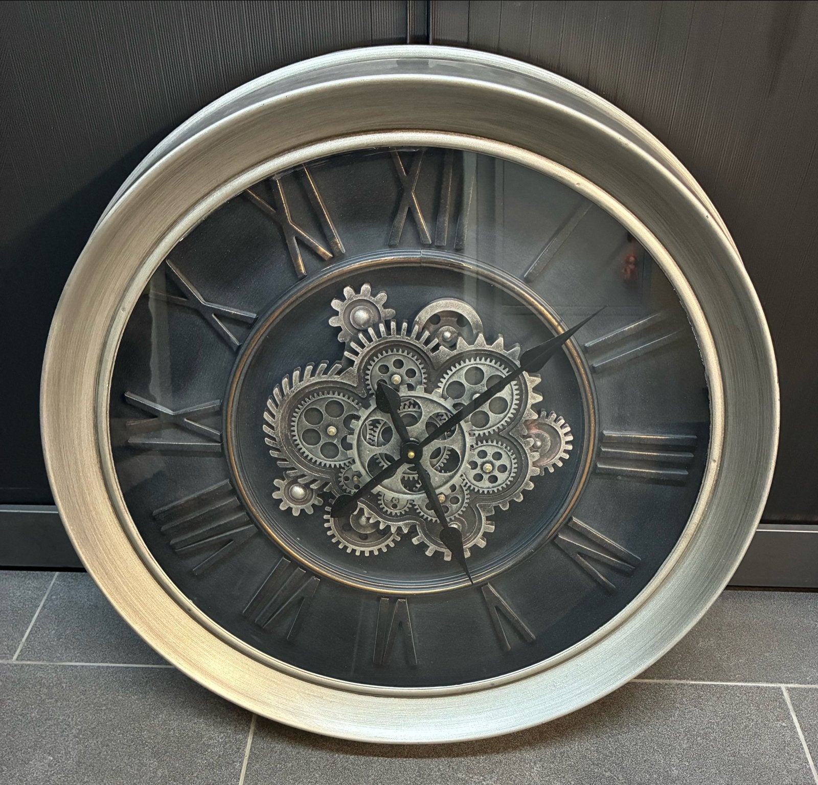 Tandwiel klok  GROOTTE 65cm! (NIEUWSTAAT), Ophalen, Wandklok, Analoog, Zo goed als nieuw