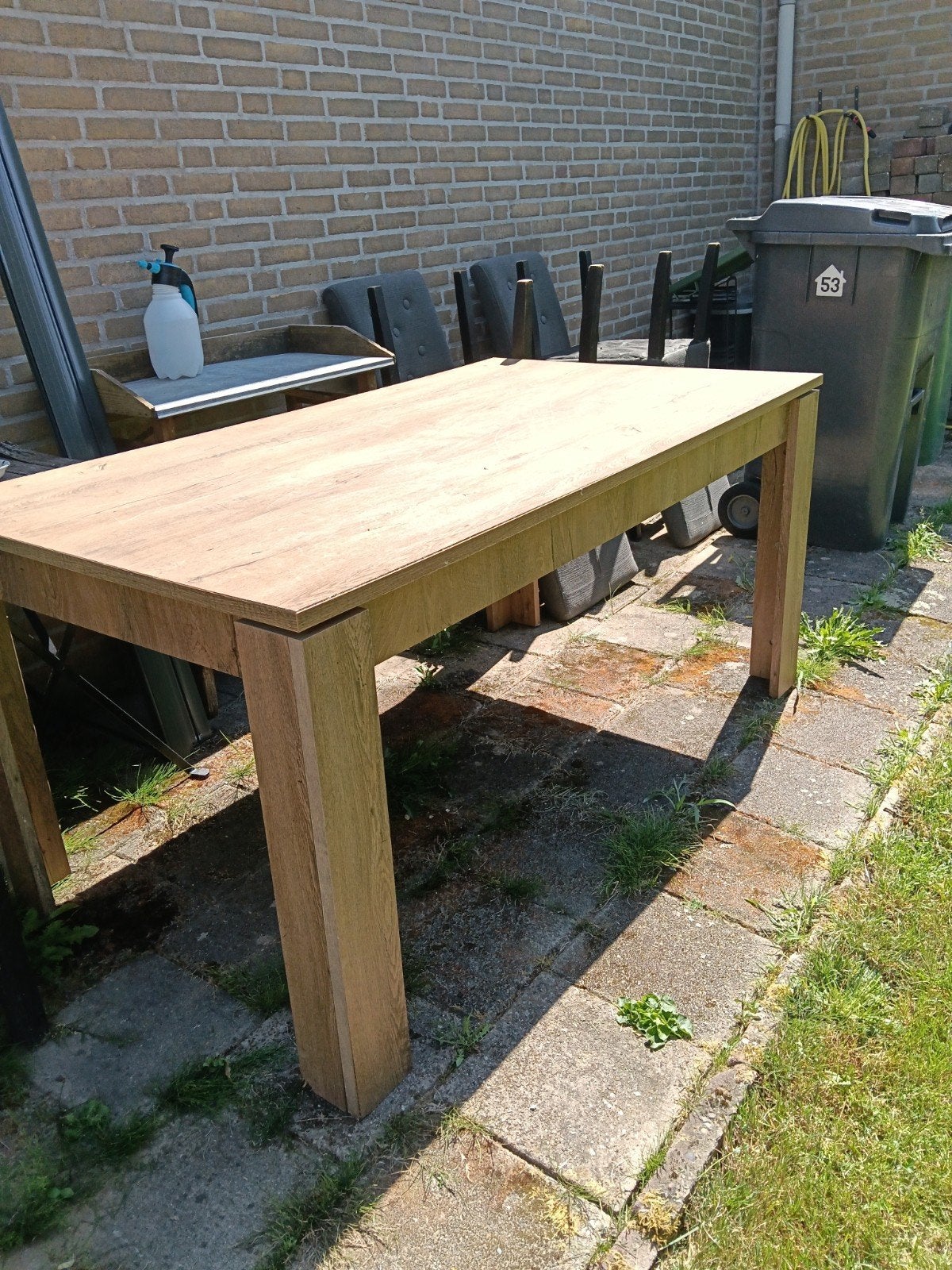 Tafel gebruikt gratis af te halen, Ophalen, Gebruikt, Rechthoekig, Hout
